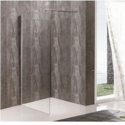 PANEL ΤΖΑΜΙ ΔΙΑ/ΝΕΣ 70*195h/8mm ME ΜΠΡΑΤΣΟ ST/ST 76-136Ccm