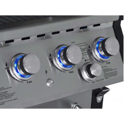 BBQ ΥΓΡΑΕΡΙΟΥ GS GRILL SUPERIOR 3+1 ΙΝΟΧ - 14kW