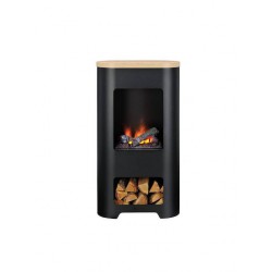 Dimplex Natur 120 Επιδαπέδιο Ηλεκτρικό Τζάκι 2000W 68.8x124.6cm Μαύρο