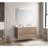 FURNIBATH D2/081 ΜΕΛΑΜΙΝΗ ΣΕΤ ΕΠΙΠΛΟ ΜΠΑΝΙΟΥ 567 79x60x45cm ΜΕ ΚΑΘΡΕΦΤΗ 75x61.5x3cm ΜΕ ΦΩΤΙΣΤΙΚΟ 50cm ΚΑΙ ΝΙΠΤΗΡΑ ΛΕΥΚΟ 81x2x46cm