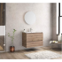 FURNIBATH D12/121 ΜΕΛΑΜΙΝΗ ΣΕΤ ΕΠΙΠΛΟ ΜΠΑΝΙΟΥ 567 119x60x45cm ΜΕ ΚΑΘΡΕΦΤΗ Φ60cm ΚΑΙ ΝΙΠΤΗΡΑ ΛΕΥΚΟ 121x2x46cm