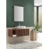 FURNIBATH CL/100 ΜΕΛΑΜΙΝΗ ΣΕΤ ΕΠΙΠΛΟ ΜΠΑΝΙΟΥ ΚΑΦΕ 100x35x45cm ΜΕ ΚΑΘΡΕΦΤΗ 100x60x4cm ΚΑΙ ΝΙΠΤΗΡΑ ΛΕΥΚΟ 48x14x35cm