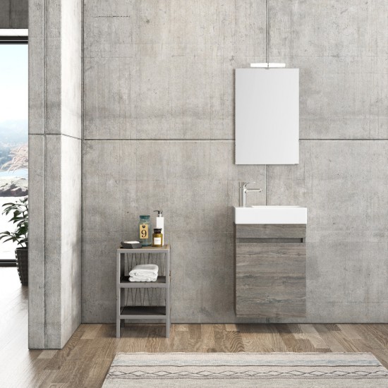FURNIBATH G1/45x26 ΜΕΛΑΜΙΝΗ ΣΕΤ ΕΠΙΠΛΟ ΜΠΑΝΙΟΥ 568 44x60x25cm ΜΕ ΚΑΘΡΕΦΤΗ 40x61.5x3cm ΜΕ ΦΩΤΙΣΤΙΚΟ 23.5cm ΚΑΙ ΝΙΠΤΗΡΑ ΛΕΥΚΟ 45x13x26cm