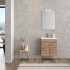 FURNIBATH G2/55x32 ΜΕΛΑΜΙΝΗ ΣΕΤ ΕΠΙΠΛΟ ΜΠΑΝΙΟΥ 567 54x60x31cm ΜΕ ΚΑΘΡΕΦΤΗ 50x61.5x3cm ΜΕ ΦΩΤΙΣΤΙΚΟ 23.5cm ΚΑΙ ΝΙΠΤΗΡΑ ΛΕΥΚΟ 55x4x32cm