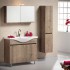 FURNIBATH Z6/090 ΜΕΛΑΜΙΝΗ ΣΕΤ ΕΠΙΠΛΟ ΜΠΑΝΙΟΥ 384 86x70x33.5cm ΜΕ ΚΑΘΡΕΦΤΗ-ΦΩΤΙΣΤΙΚΟ 85x55x14cm ΚΑΙ ΝΙΠΤΗΡΑ ΛΕΥΚΟ 90x5x46cm