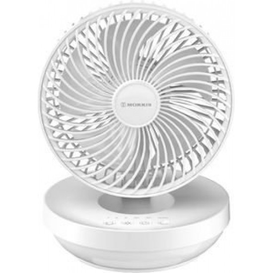 ΑΝΕΜΙΣΤΗΡΑΣ 6" ΕΠΙΤΡΑΠΕΖΙΟΣ MORRIS MINI USB MDF-15241 ΛΕΥΚ0