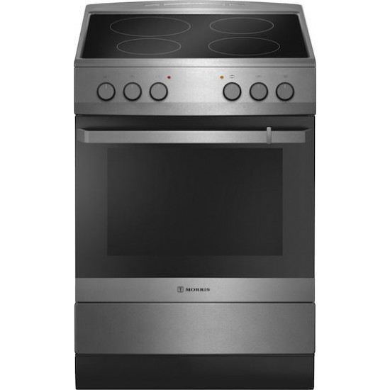 ΗΛΕΚΤΡΙΚΗ ΚΟΥΖΙΝΑ MORRIS MKV-64326 INOX ΜΕ ΚΕΡΑΜΙΚΗ ΕΣΤΙΑ