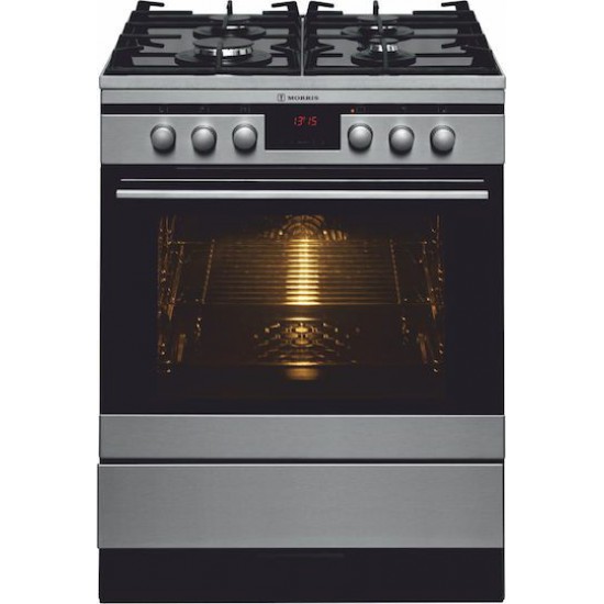 ΚΟΥΖΙΝΑ COMBI MORRIS MKG-64201 INOX ΡΕΥΜΑΤΟΣ/ΓΚΑΖΙΟΥ