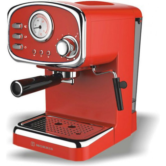 ΚΑΦΕΤΙΕΡΑ ESPRESSO MORRIS RETRO R20808EMR RED
