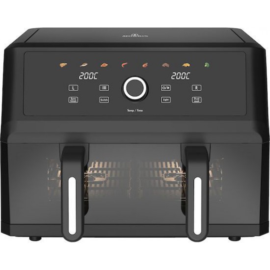 Morris MAF-1106C Air Fryer με Διπλό Αποσπώμενο Κάδο 10.4lt Μαύρο Morris MAF-1106C Air Fryer με Διπλό Αποσπώμενο Κάδο 10.4lt Μαύρο