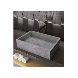 Sanitec Lithos Επικαθήμενος Νιπτήρας Πορσελάνης 40.5x40.5cm Λευκός