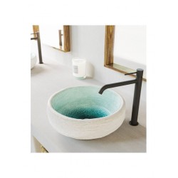 Sanitec Lefkada Επικαθήμενος Νιπτήρας Πορσελάνης 40x40cm Λευκός