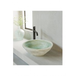 Sanitec White Rock Επικαθήμενος Νιπτήρας Πορσελάνης 41.5x41.5cm Λευκός
