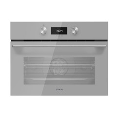 Φούρνος Compact Teka HLC 8400 SM Hydroclean Pro Ύψος 45cm Steam Grey Glass 