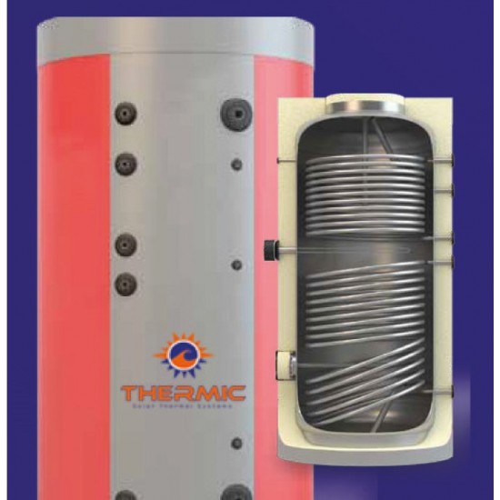 Σύστημα kit βεβιασμένης κυκλοφορίας (λεβητοστασίου) (ζεστό νερό χρήσης) THERMIC ΔΥΟ ΕΝΑΛΛΑΚΤΕΣ 500L/8.0m²