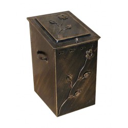 Thermogatz Μεταλλικό Κουτί Αποθήκευσης Ξύλων 27x40x50cm Μπρούτζινο