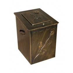 Thermogatz Μεταλλικό Κουτί Αποθήκευσης Ξύλων 34x40x50cm Μπρούτζινο