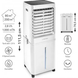 Trotec PAE 81 Air Cooler 125W με Τηλεχειριστήριο
