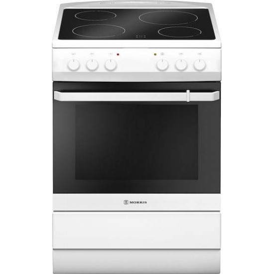 ΗΛΕΚΤΡΙΚΗ ΚΟΥΖΙΝΑ UNITED UFV-60279T INOX ΜΕ ΚΕΡΑΜΙΚΗ ΕΣΤΙΑ