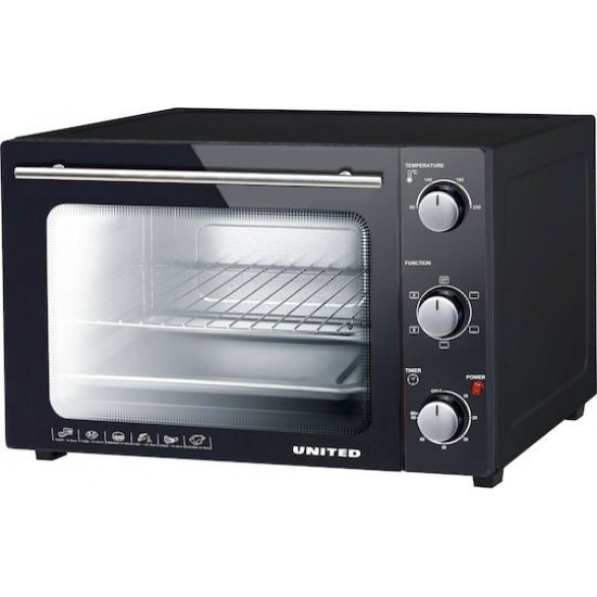 United EO-9737 Ηλεκτρικό Φουρνάκι 26lt Χωρίς Εστίες United EO-9737 Ηλεκτρικό Φουρνάκι 26lt Χωρίς Εστίες