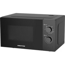 United Φούρνος Μικροκυμάτων με Grill 20lt Μαύρος
