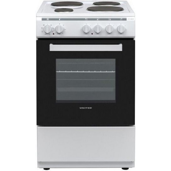 ΗΛΕΚΤΡΙΚΗ ΚΟΥΖΙΝΑ UNITED UFC-68252 ΛΕΥΚΗ 50ΕΚ ΜΕ ΛΕΙΤΟΥΡΓΙΑ ΑΕΡΑ