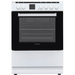 ΗΛΕΚΤΡΙΚΗ ΚΟΥΖΙΝΑ UNITED UFV-60287TP ΛΕΥΚΗ ΜΕ ΚΕΡΑΜΙΚΗ ΕΣΤΙΑ